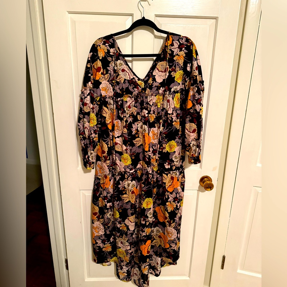 Floral dress.
